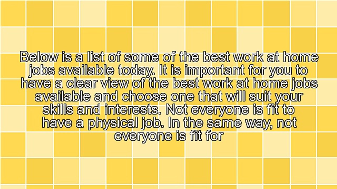 The Best Work at Home Jobs You Can Find