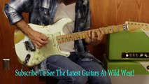 Wild West Guitars Exclusive Fender Stratocaster White Lightning HLE Gold Floyd Rose