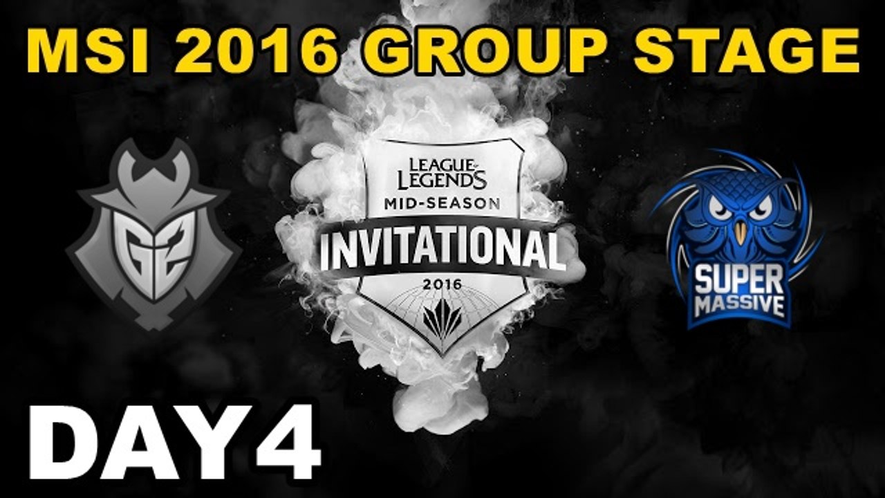 (LOL)G2 vs SUP Highlight (MSI 2016 季中邀請賽)Day4