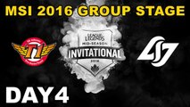 (LOL)SKT vs CLG Highlight (MSI 2016 季中邀請賽)Day4