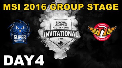 (LOL)SUP vs SKT Highlight (MSI 2016 季中邀請賽)Day4