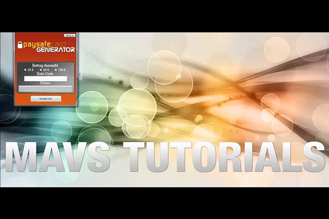 Paysafecard Generator Videobeweis