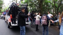 Policías bloquean a estudiantes en la carretera Xalapa-Veracruz