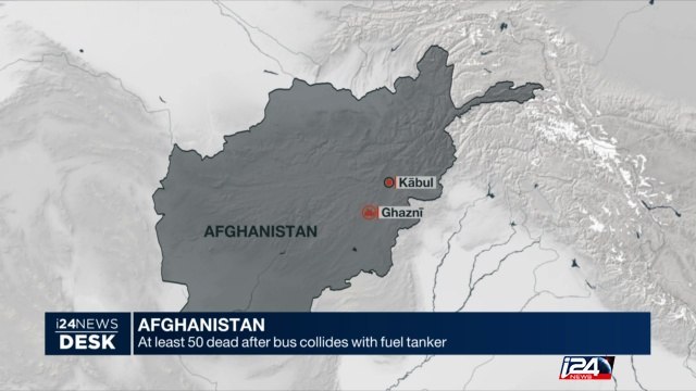 Afghanistan: at least 50 dead after bus collides with fuel lanker
