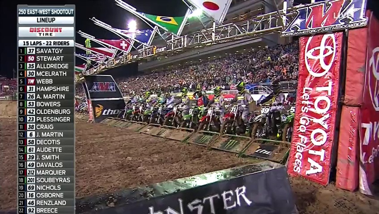 2016 Las Vegas Supercross 250 East West Main Event - Monster Energy Supercross Round 17 HD