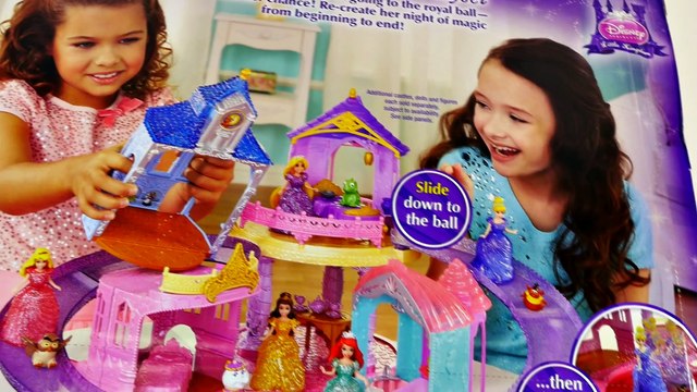Castillo Deslizador de Brillos Disney Princesas Cenicienta Magiclip Blanca Nieves Rapunzel