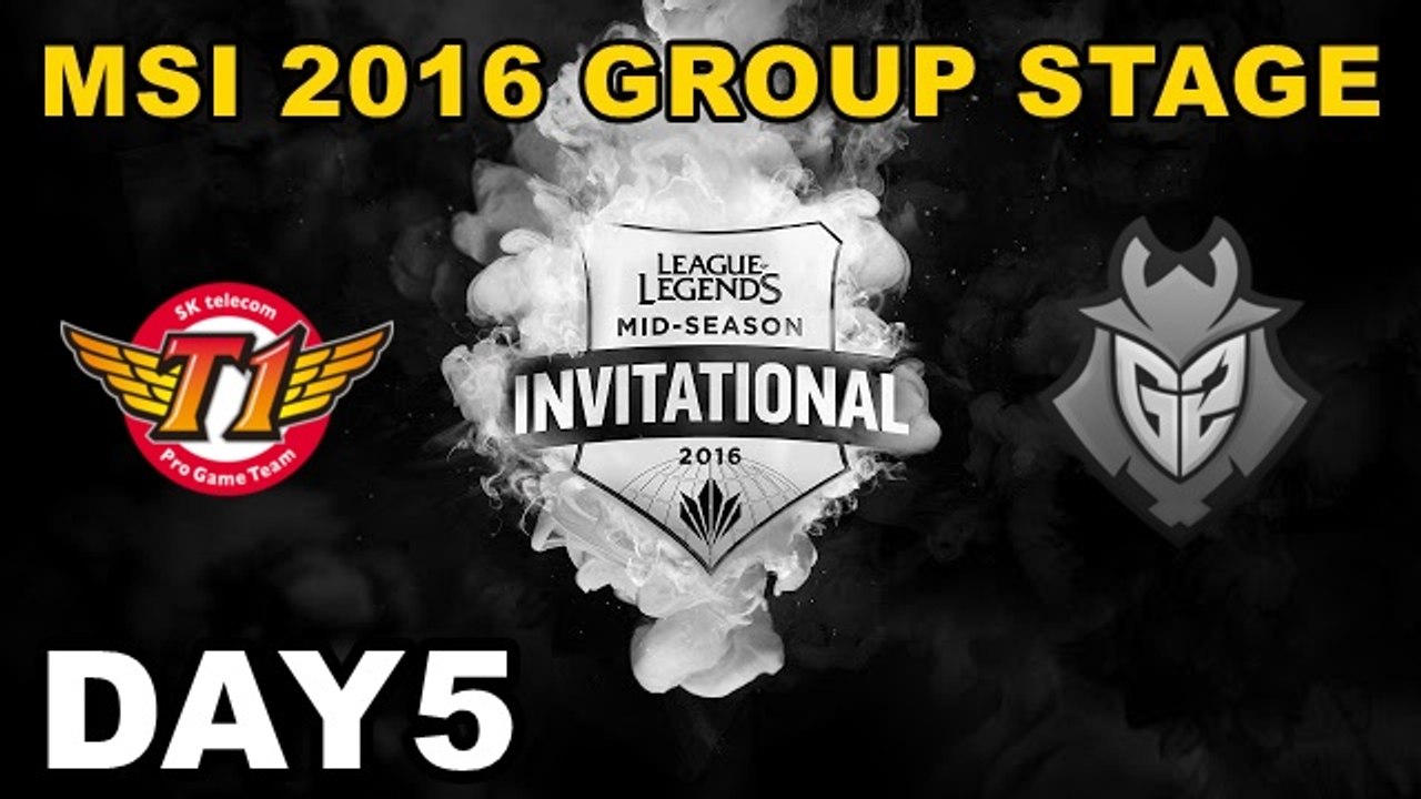 (LOL)SKT vs G2 Highlight (MSI 2016 季中邀請賽)Day5