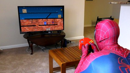 Real Life SPIDERMAN Video Game Challenge _ Batman vs Spider-Man Games