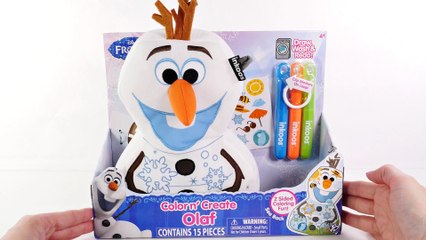 Almohada Olaf de Disney Frozen Inkoos ❅ Colores Labables Crea y Dibuja
