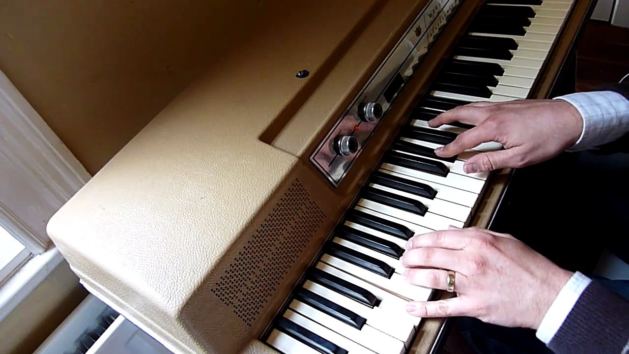 Donald Fagens New Frontier played on a Wurlitzer electric piano