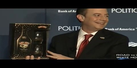 Mike Allen Surprises Reince Priebus With Baileys Irish Cream For His Cereal