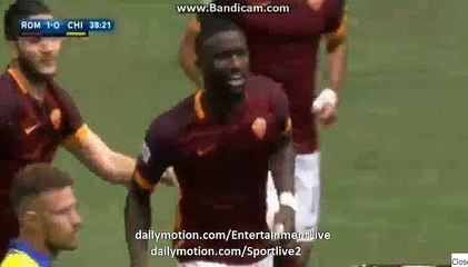 Antonio Rüdiger Goal Roma 2-0 Chievo Serie A