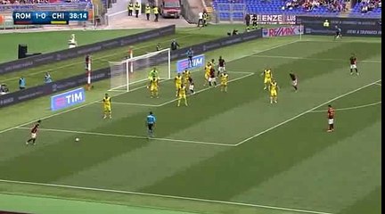 Antonio Ruediger Goal 2-0 Roma vs Chievo