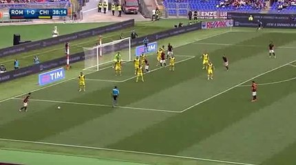 Antonio Ruediger Goal  AS Roma 2-0 Chievo 08.05.2016