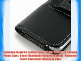 Samsung Galaxy S6 Leather Case / Cover Protective Carrying Phone Case / Cover (Handmade Genuine