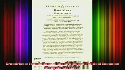 free pdf   Grundrisse Foundations of the Critique of Political Economy Penguin Classics