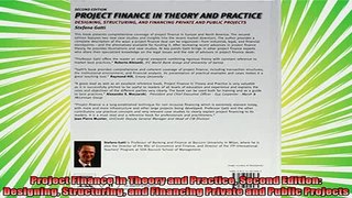 new book  Project Finance in Theory and Practice Second Edition Designing Structuring and Financing