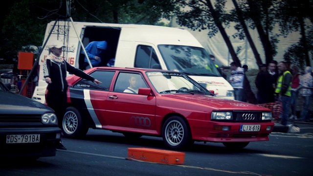 Audi 80 Coupe Turbo Vs. VW Golf III GTI Drag Race HD