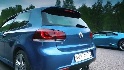 VW Golf kundër Lamborghini Huracán