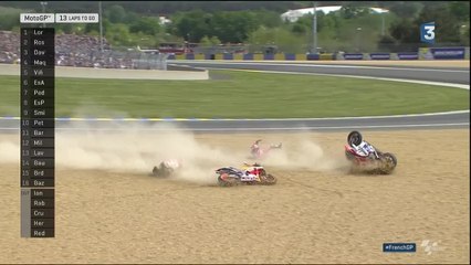 GP de France : chutes de Marquez et Dovizioso !