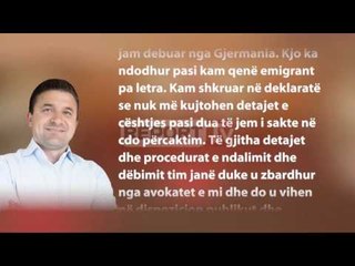 Report TV - Elvis Roshi reagon pas publikimit  të formularit të vetëdekarimit