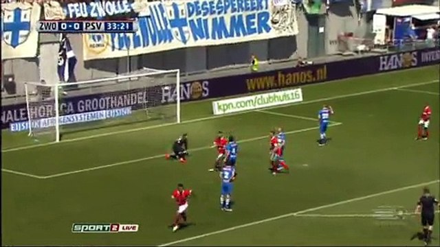 0-2 Luuk de Jong Goal HD - PEC Zwolle vs PSV Eindhoven 08.05.2016 HD