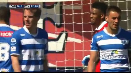 De Jong GOAL (0:2) PEC Zwolle vs PSV  8/May/2016 HD