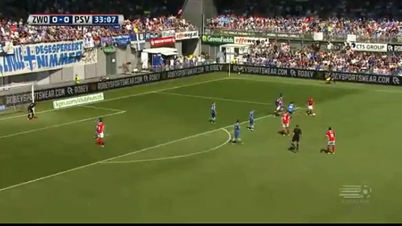 Locadia GOAL (0:1) PEC Zwolle vs PSV     8/May/2016  HD