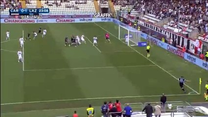 Milan Bisevac Goal - Carpi 0-1 Lazio - 08.05.2016