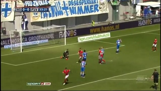 Jürgen Locadia Goal HD - PEC Zwolle 0-1 PSV Eindhoven - 08.05.2016 HD