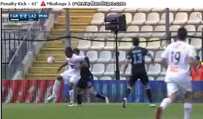 Jerry Uche Mbakogu SECOND (Penalty missed) Carpi 0 - 2 Lazio 08-05-2016
