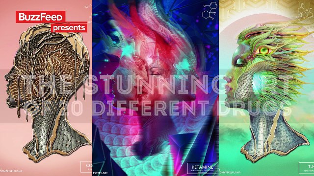 The Art Created From 20 Different Drugs