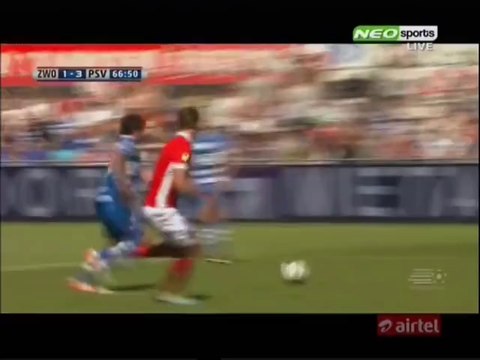 Luuk de Jong Goal HD - PEC Zwolle 1-3 PSV - 08.05.2016 HD