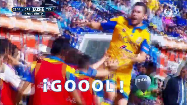 Gol de Gignac Cruz Azul 0-2 Tigres Televisa Deportes
