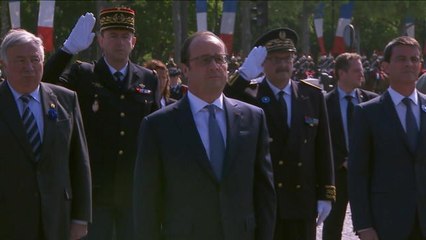 Cérémonies du 8 mai sous haute surveillance pour François Hollande - Le 08/05/2016 à 17h01 (CNEWS)