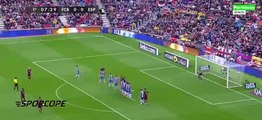 Messi'nin Espanyol'a attığı frikik golü
