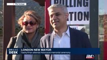 New London mayor Sadiq Khan joins holocaust memorial