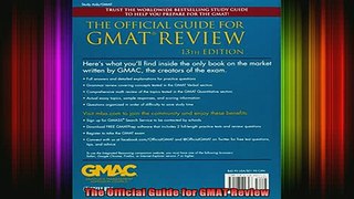 free pdf   The Official Guide for GMAT Review