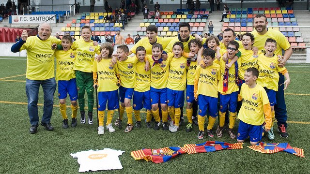 FCB Masia: Aleví D Campió de Lliga