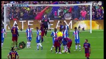 اهداف مباراة برشلونة و اسبانيول 5-0 شاشة كاملة فهد العتيبي - الدوري الاسباني 2016 [8-5-2016