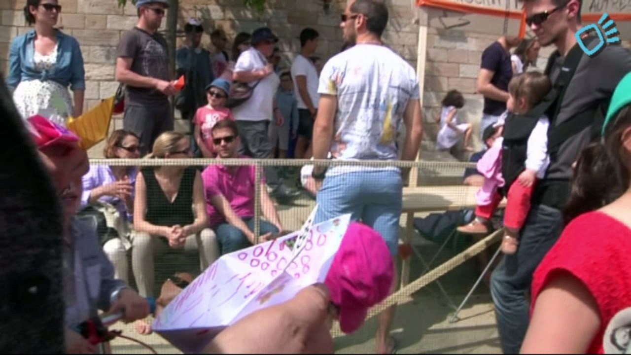 Race Paper Boat II 2016 à Lyon (course de bateaux en papier)