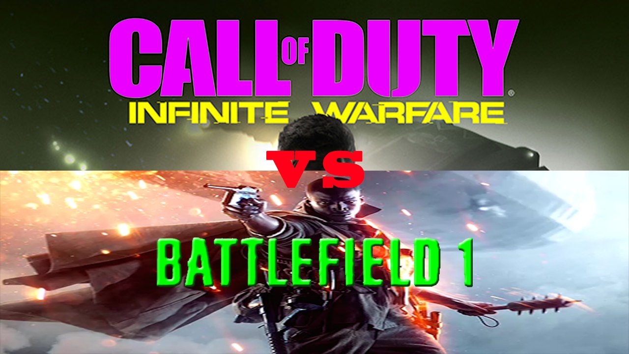 Cod Infinite Warfare Game Reveal VS Battlefield 1 Game Reveal