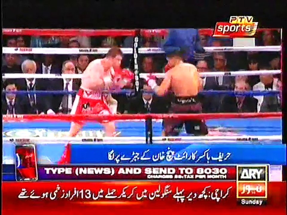 Canelo Alvarez KnockOut Amir Khan punch In Slow Motion - World Middleweight Title