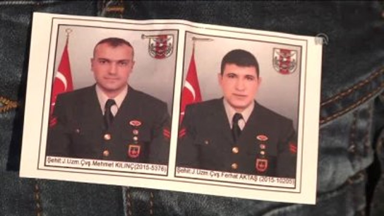 Şehit Uzman Çavuşlar Mehmet Kılınç ve Ferhat Aktaş İçin Tören