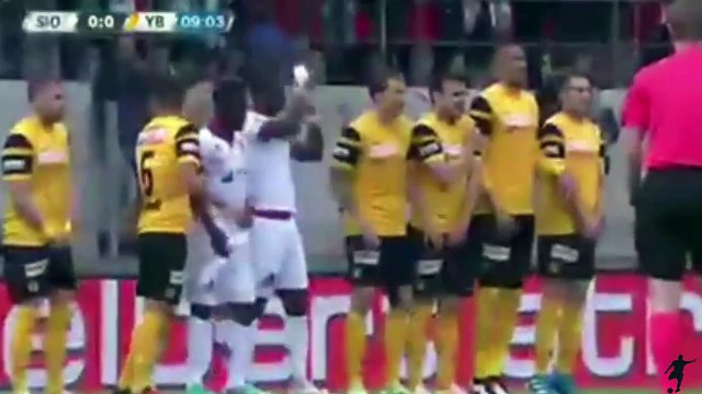 Reto Ziegler Amazing Free Kick Goal - FC Sion 2-1 Young Boys - Swiss Super League 08-05-2016 HD