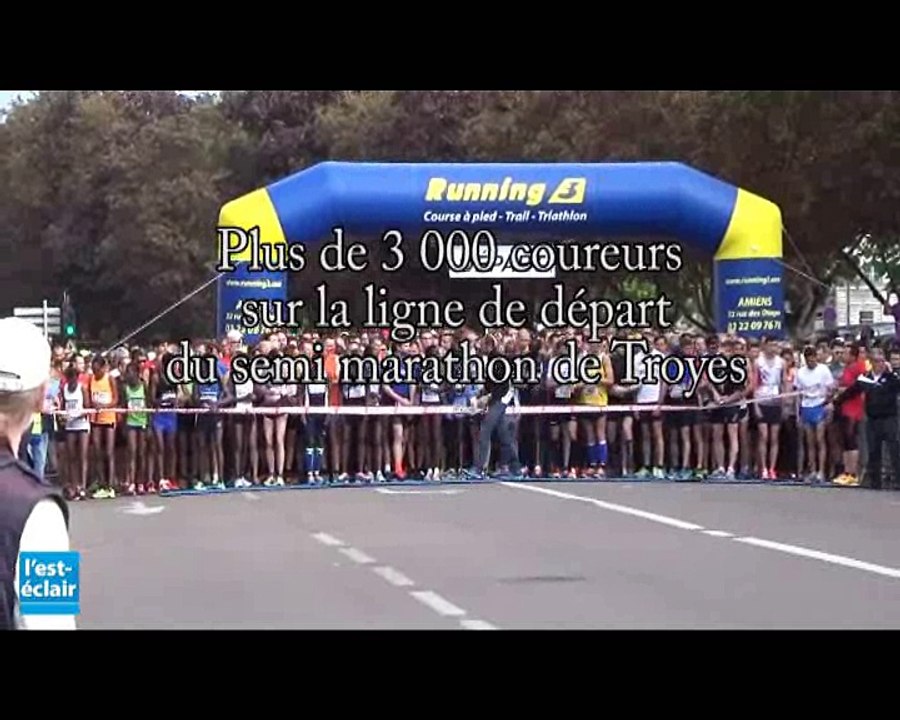 Le départ du semi-marathon