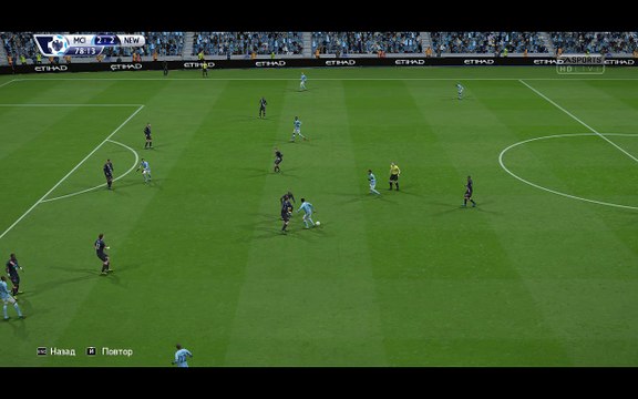 BPL 12 Тур. Манчестер Сити - Ньюкасл 3:2. Toure, 79'