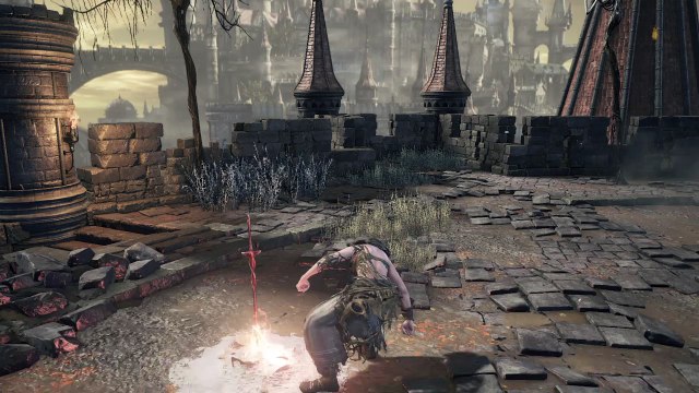 DARK SOULS™ III trying out new weapon Demons Fist