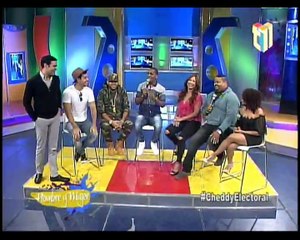Hombre y Mujer con Cheddy Garcia, Paramba, Javier Grullon, Carrasquillo, Melissa Guzmán y El Dotol Nastra en Mas Roberto