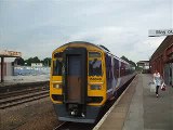 Northern 158849 departs Wakefield Kirkgate with 2-TONE (23/06/2009)